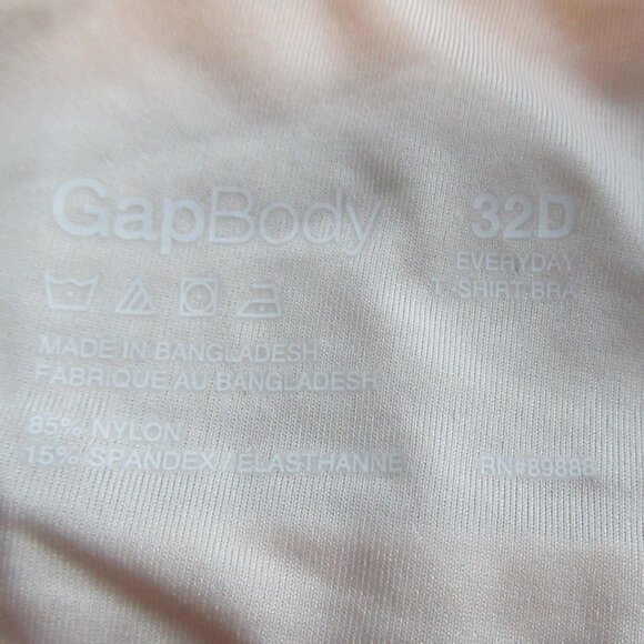 NWT GAP GapBody Women's Everyday Essentials T-Shirt Bra, Warm Pink - Picture 7 of 11